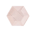 Amethyst - Pale Pink Striped Small Paper Plates
