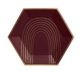 Bordeaux - Maroon Arch Large Paper Plates