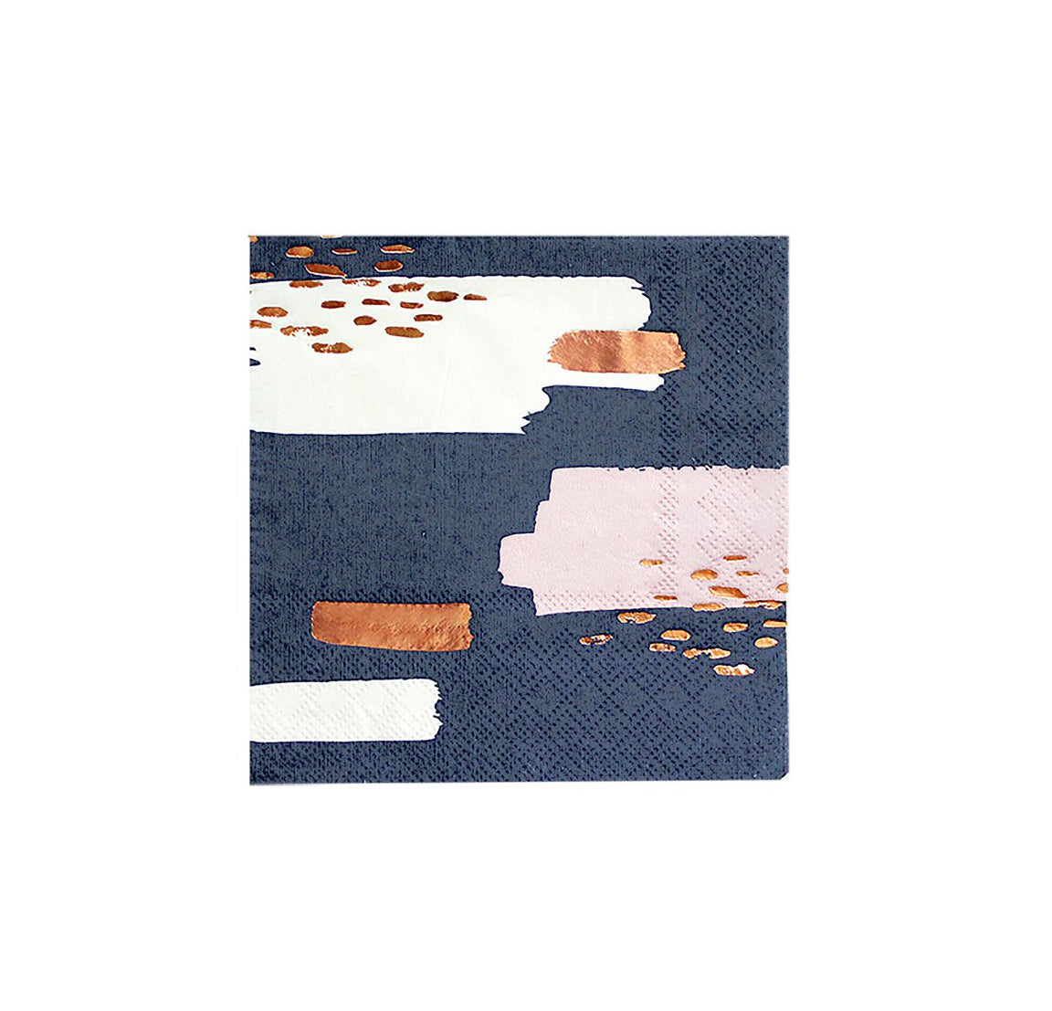 Navy & Blush Pink Cocktail Napkins