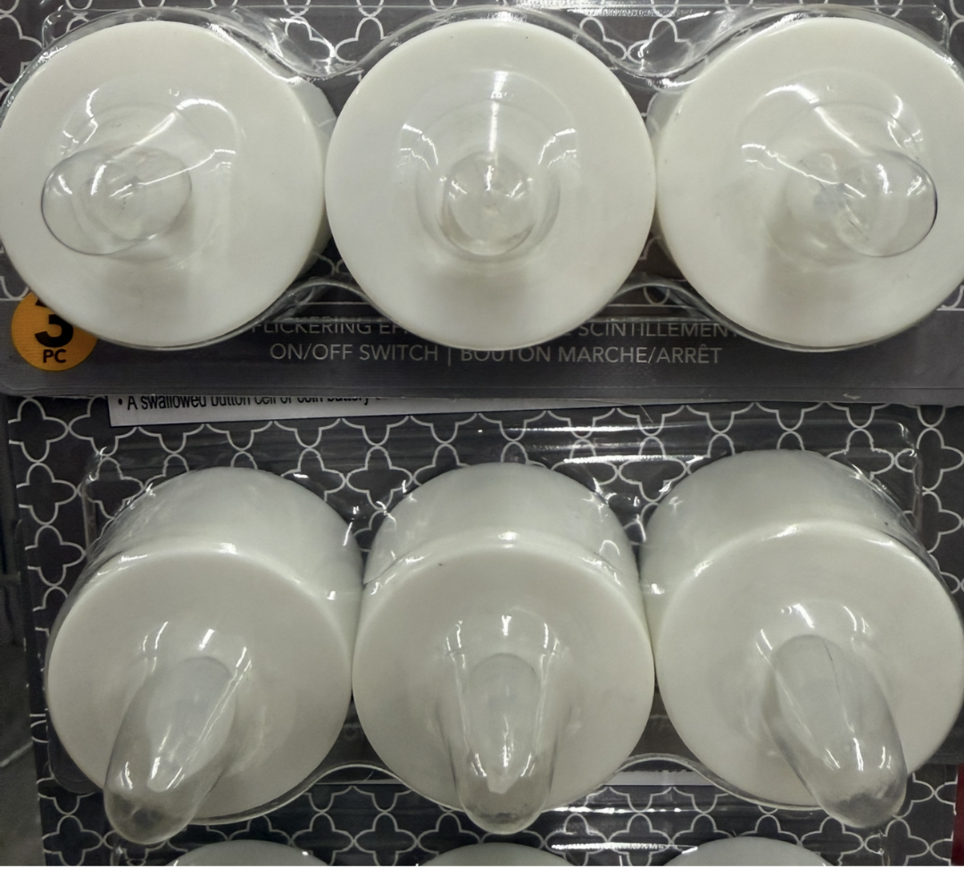 LED Tealight Candles - 3 Pack