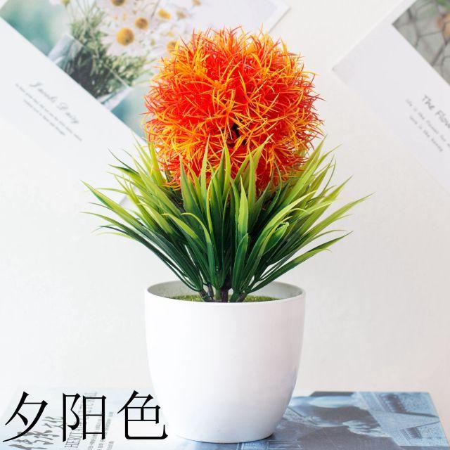 Fake Flowers Potted Ornaments 15x26cm Small Tree Potted Home Hotel Garden Decor Bonsai Artificial Home Decor